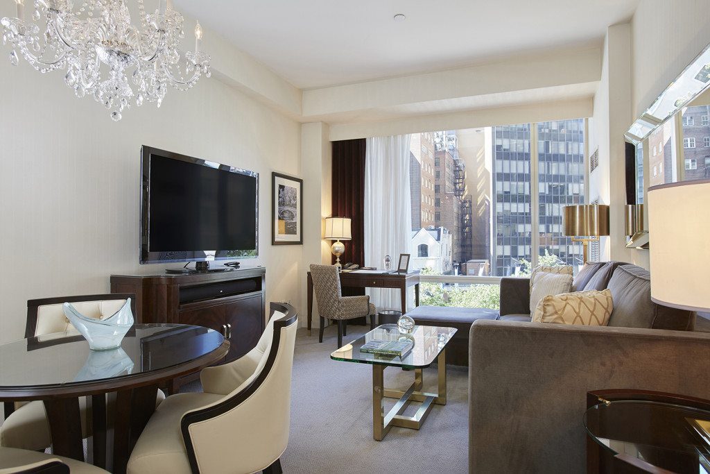 One Central Park - living room.