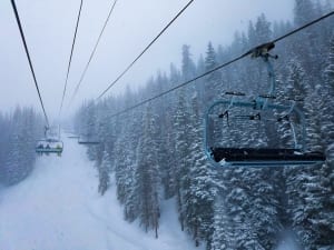 Photo of a Vail Ski Lift. Spend Christmas in Vail, Colorado!