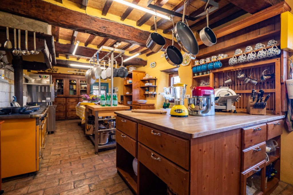 Kitchen in a vacation rental in Umbertide Italy.