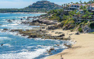 The view you could see of a beach near San Jose Del Cabo Resorts.