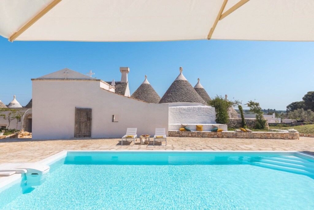 Pool at vacation rental in Puglia Italy.