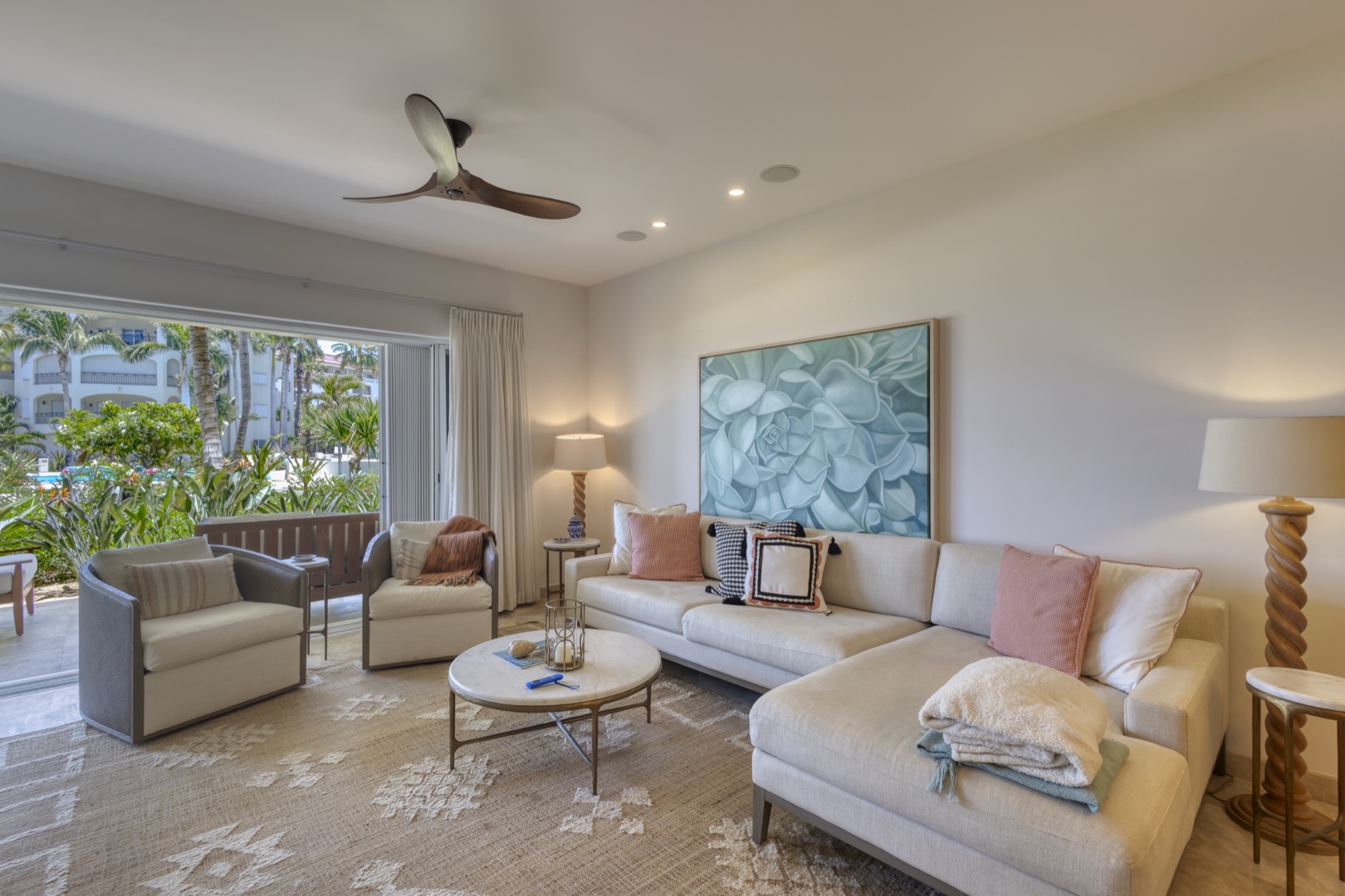 Tucked away luxury villa on the shores of the crystal blue ocean waters in Turks and Caicos.